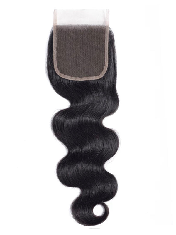 Body Wave Closure- 4x4 Lace Virgin Free Part Or Middle Part Closures